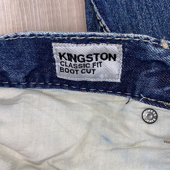 Express men’s Kingston classic fit bootcut jeans 32 x 32 - Picture 5 of 7